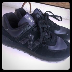 New Balance Black 574 Sneaker Size 8